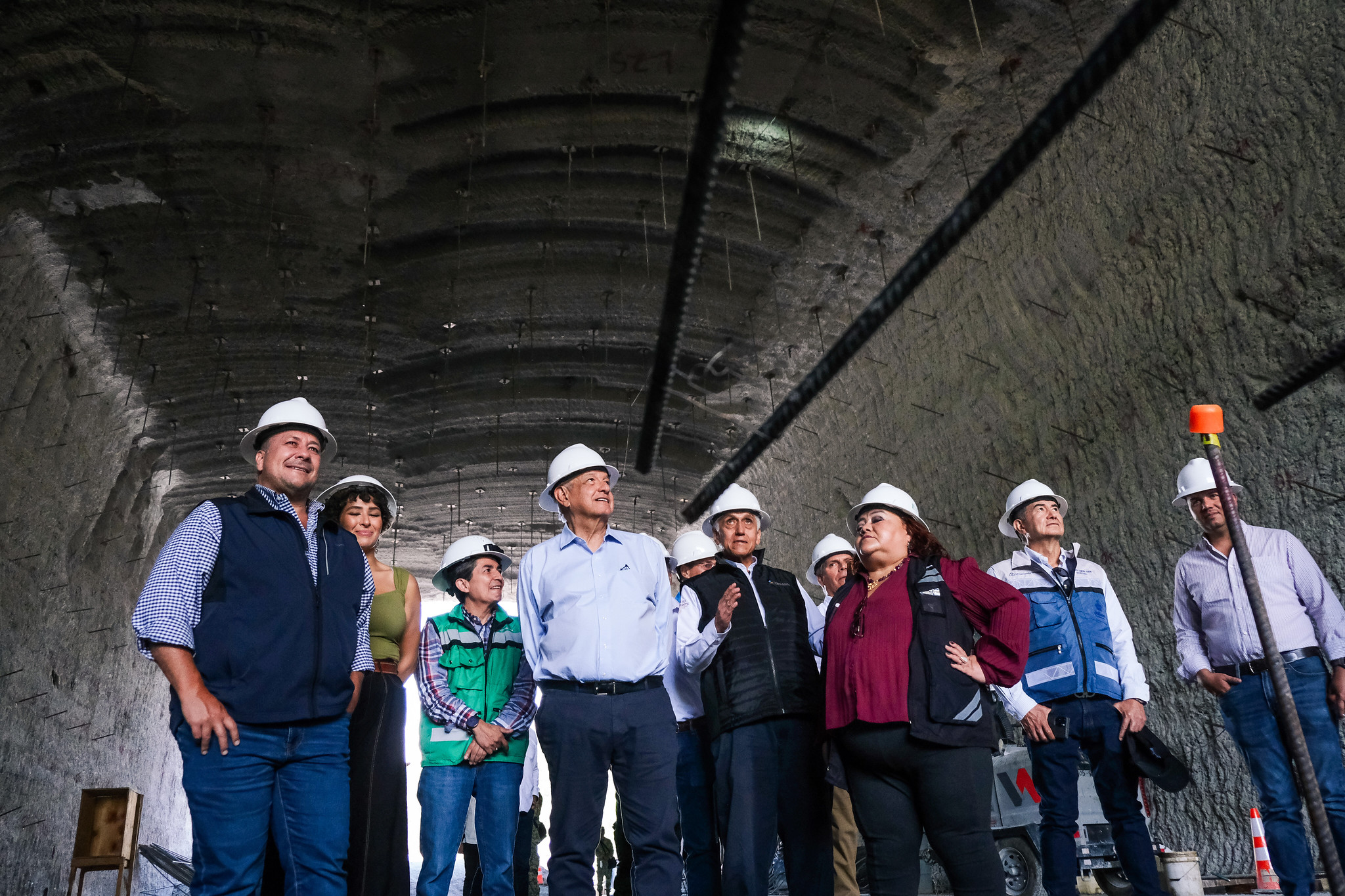 AVANZA OBRA DE LA PRESA EL ZAPOTILLO ALFARO Y LÓPEZ OBRADOR SUPERVISAN