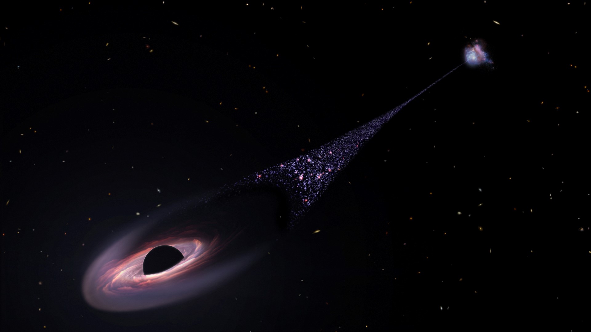 CientÍficos Descubren Enorme Agujero Negro Atravesando El Espacio